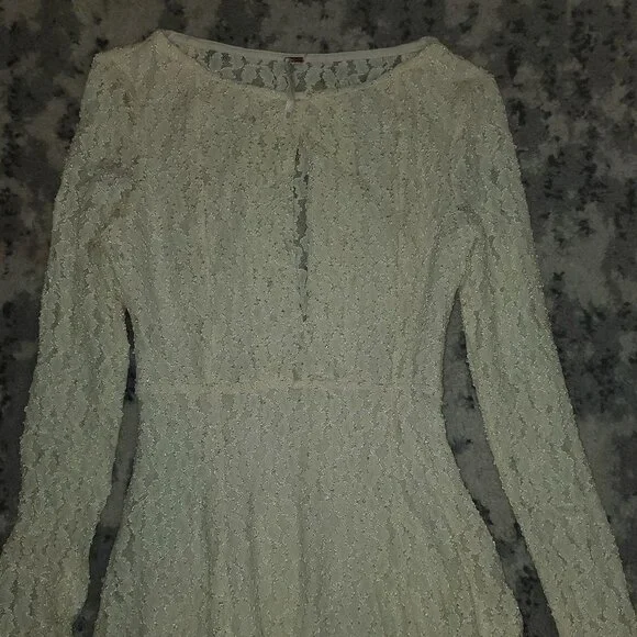 Free People Lace Keyhole Long Sleeve Dress - Picture 8 of 13